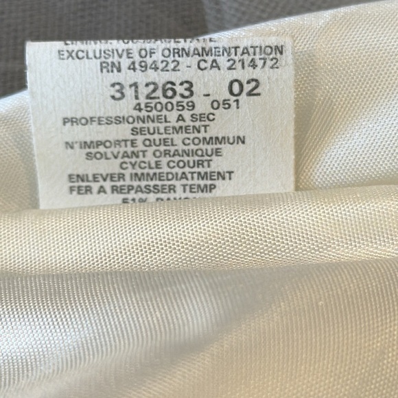 Jessica McClintock For Gunne Sak Strapless Ivory & Gold Tulle Dress Size 7/8 - Picture 9 of 14